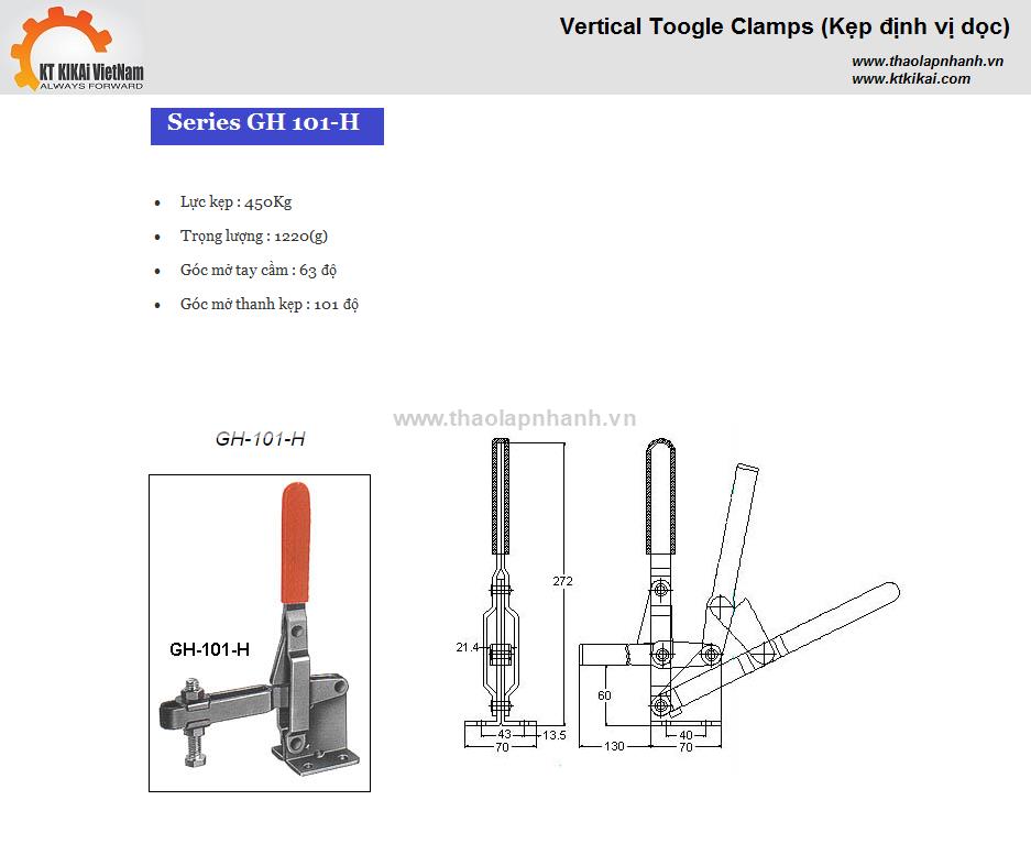 Kẹp định vị Gh 101H catalog