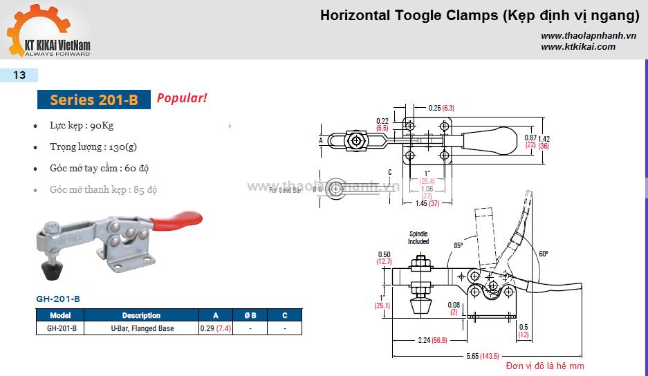 Cam kẹp GH 201b catalog