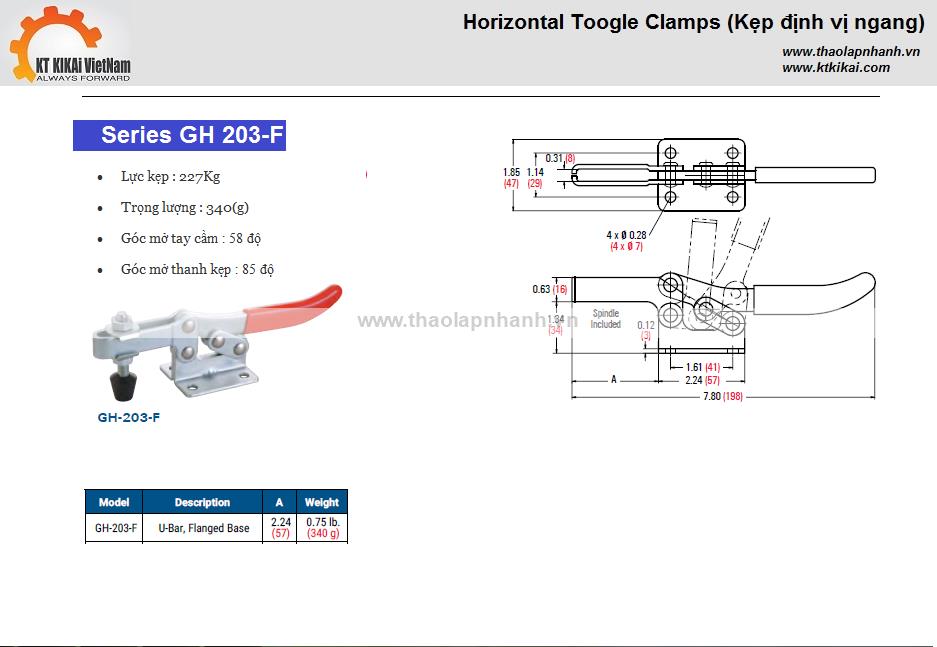 Kep-ngang-GH-203F-catalog hanoi ho chi minh